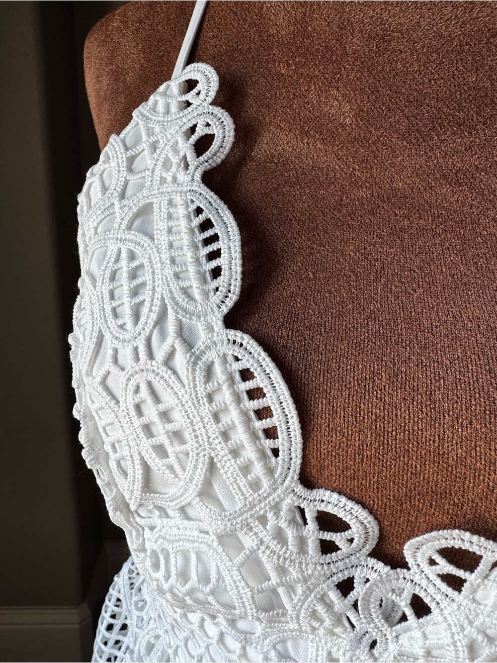 NWOT Bardot Versailles White Crochet Lace Midi Dress | Revolve LWD - Picture 6 of 13